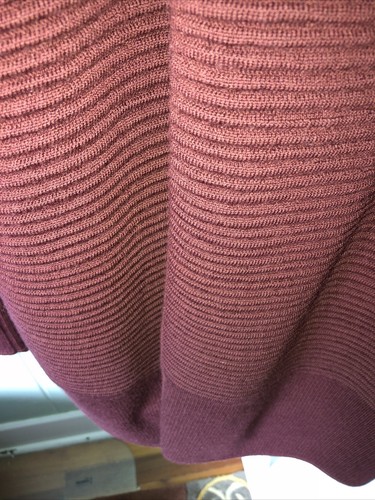 Maglione cardigan Lululemon Sit In Lotus Wrap II Merlot lana merino taglia 2 $168 - Foto 7 di 10