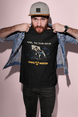 Old School T-Shirt Retro Videospiel Geburtstagsgeschenk Herzog Nukem Fan Geschenk Papa bald