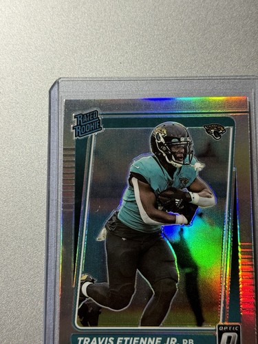 Travis Etienne Jr Jacksonville Jaguars Panini Optic NFL 2021 SILVER RATED ROOKIE - Picture 4 of 7