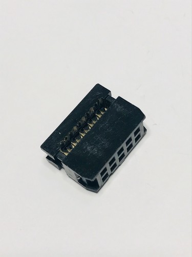3pcs of FC-10P IDC Connector SKT Header 2.54mm Dual Row Female Black Color - Picture 3 of 4