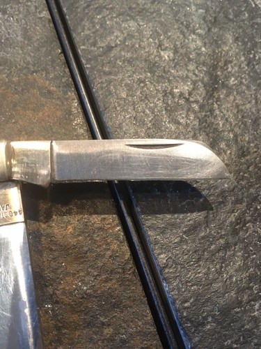 "The Executive III" German Silver Bolster 440 Stainless Steel Folding Knife Bone - Picture 8 of 12