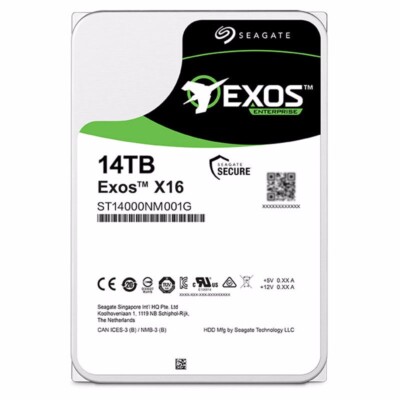 Seagate Exos X16 14TB SATA 7.2K 6Gbps 3.5