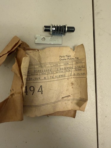 NOS 1967-1982 C2/C3 Corvette Parking Brake Warning Switch 3901600