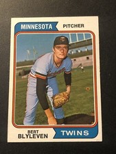 1974 Topps Bert Blyleven #98 HOF EX