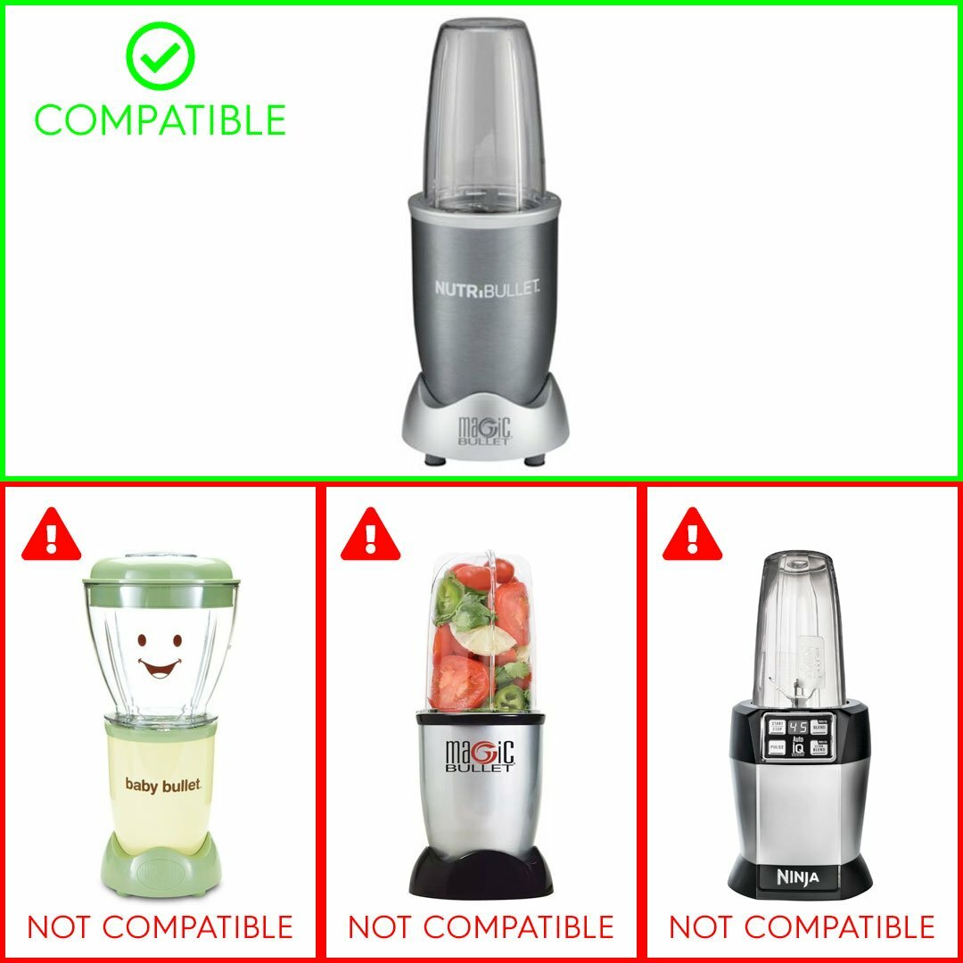 18 oz Short Cup, Extractor Blade and Blast Off Bag for NutriBullet NB-101 NB-201