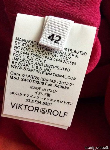 NEW VIKTOR & ROLF Pleated Asymmetric Dress, Orange Powder/Ripe Pink (Size 42) - Picture 12 of 12