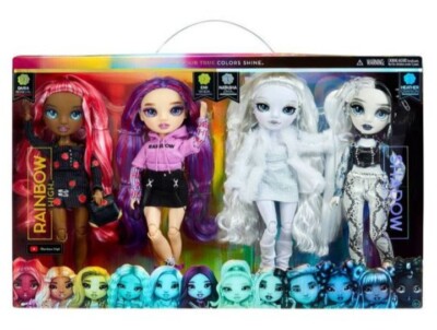 New Box Rainbow High Shadow High Fasion Doll Set 4pk Gift Set