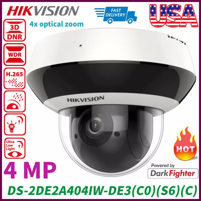Hikvision DS-2DE2A404IW-DE3(C0)(S6)(C) 4MP 4XZoom DarkFighter Mini PTZ IP Camera