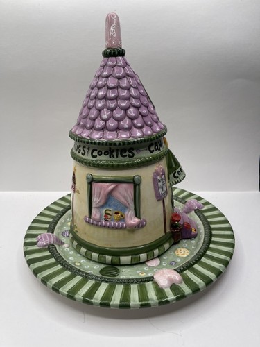 VINTAGE "CAMP GRANDMA~FAMOUS FOR HUGS & COOKIES" HANDPAINTED CERAMIC COOKIE JAR - Picture 4 of 11