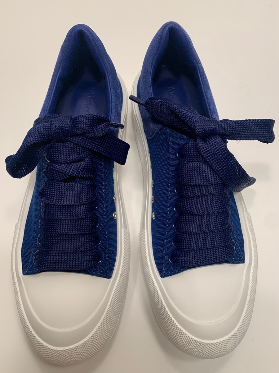 Alexander McQueen Deck Lace-Up Plimsoll SneakersColor