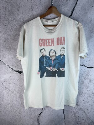 【新品】GREEN DAY WHITE TEE Amazon.com: Green Day Men's Dookie RRHOF T-Shirt Small White