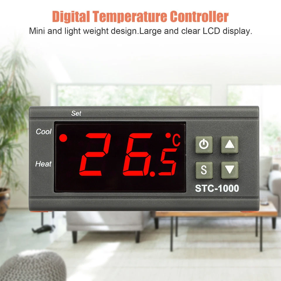 STC-1000 Digital Thermostat for Incubator Temperature Control Thermoregulator - Image 2 of 4