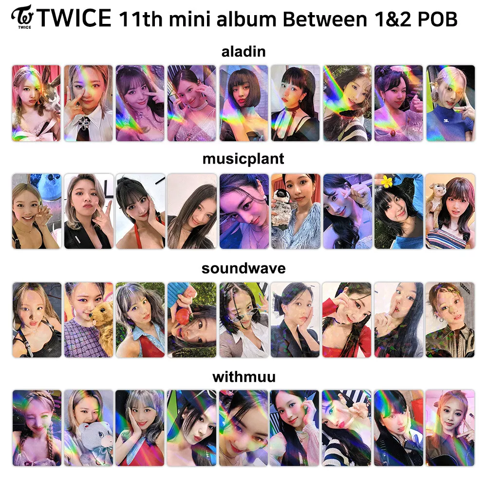 TWICE 11th Mini Album Between 1&2 POB Photocard Soundwave MP Aladin Withmuu