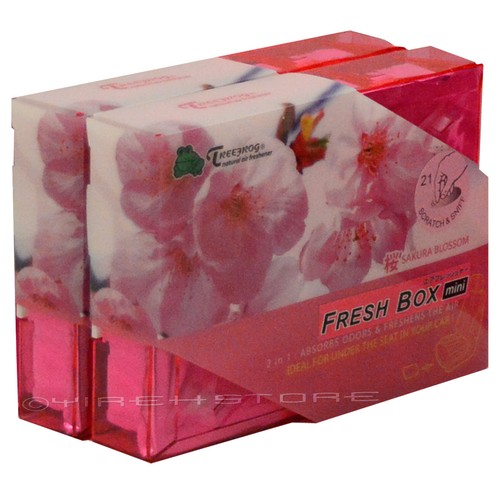 2 PACK TREEFROG JDM SAKURA BLOSSOM SCENT AIR FRESHENER TREE FROG FRESH BOX MINI - Bild 1 von 5