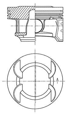 41492600 KOLBENSCHMIDT Piston for BUICK (SGM),CHEVROLET,CHEVROLET (SGM),OPEL,VAU