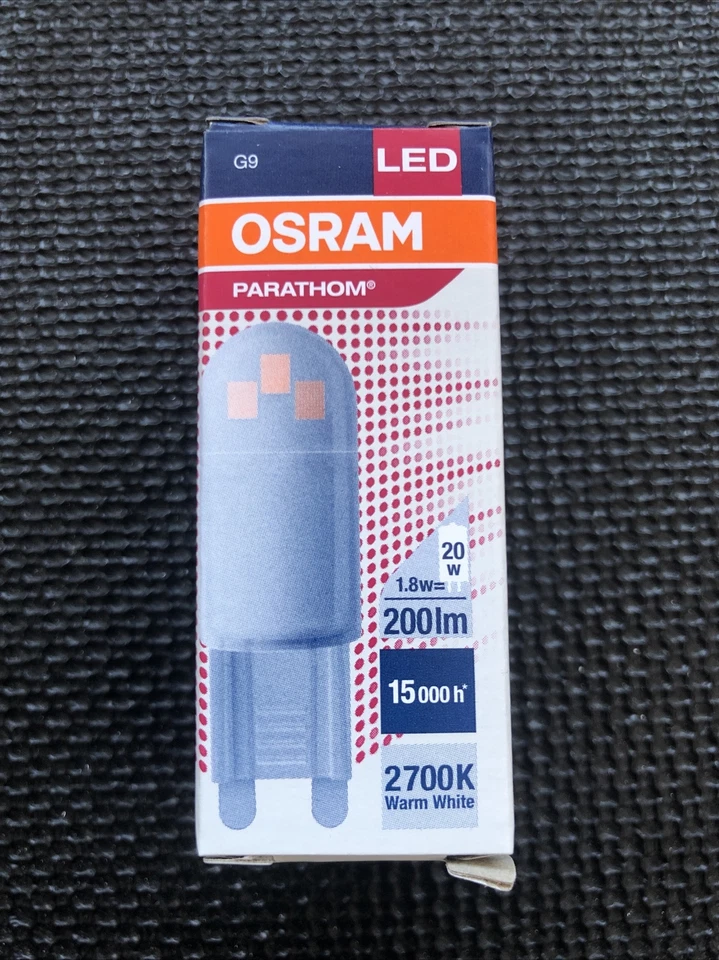 2x Osram LED PARATHOM PIN 20 G9 LED Strahler 1.8W 200lm 2700K Warmweiß Glühbirne - Bild 2 von 4