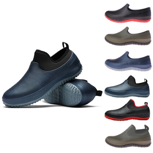 Men Women Chef Shoes Slip on Work Boots Oilproof Kitchen Non-slip Safety Shoes - Picture 2 of 16