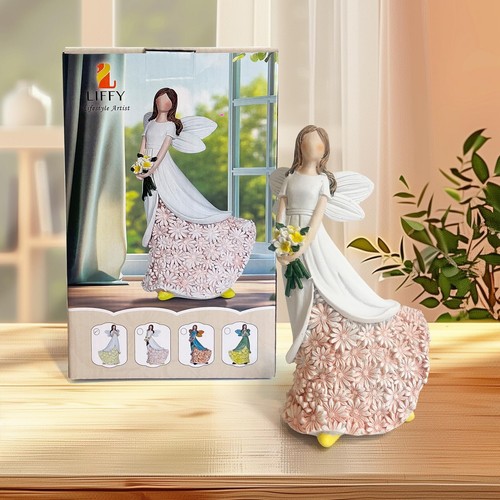 LIFFY Angel Statue Mom Gifts - Gifts for Flower Lovers-Daughter Figurine Hear... - Picture 2 of 9
