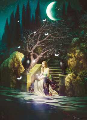 Puzzle Zehn Wünsche - Delon, 1000 Teile, Kunst, Fantasy, Romantik, Cobble Hill