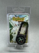 Explorer Compass With Integrated Carabiner Black Composition Casing And Face