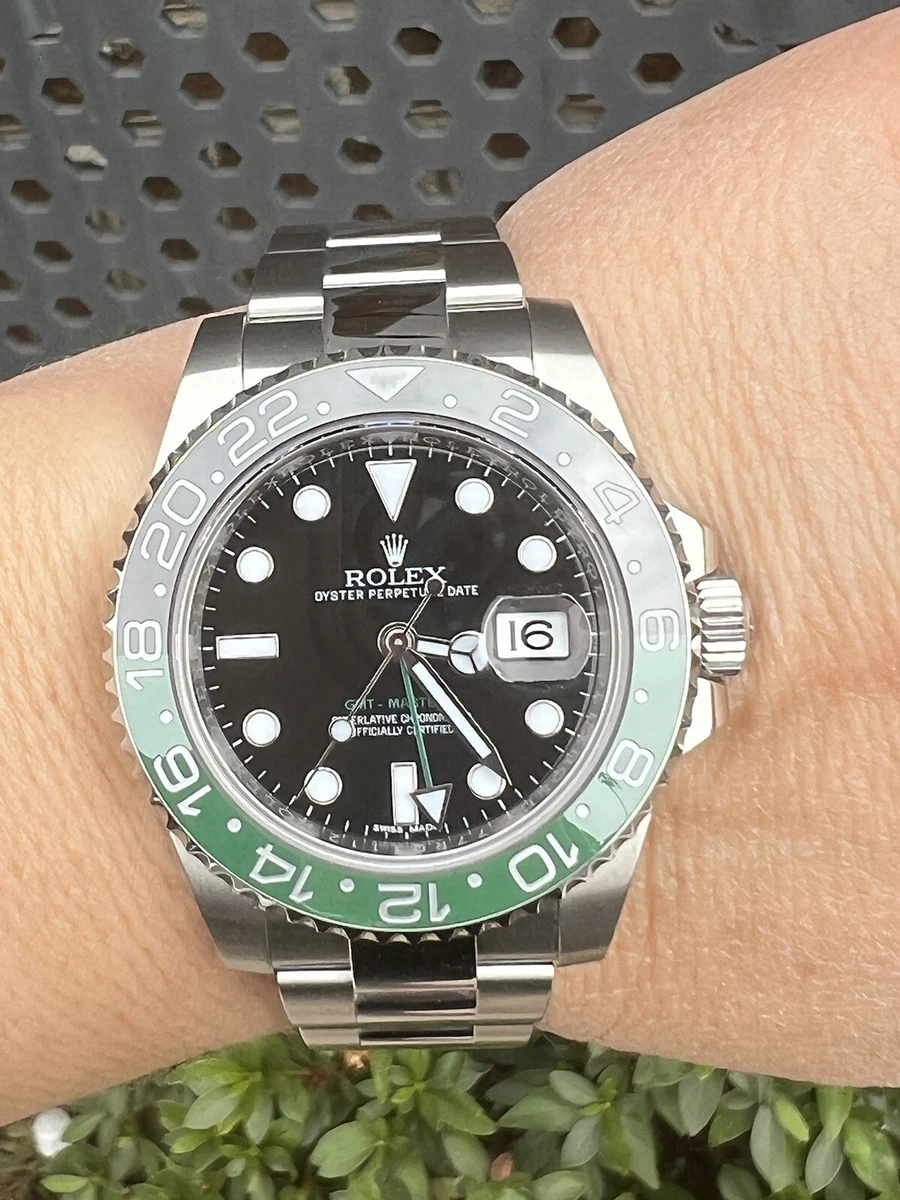 Rolex GMT Master II 116710 Green Black Sprite Ceramic Bezel Insert