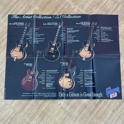 Gibson Prospekt 1993 The Artist COLLECTION 60x46 cm Lucille BB King ES Ellis - Foto 1 di 8