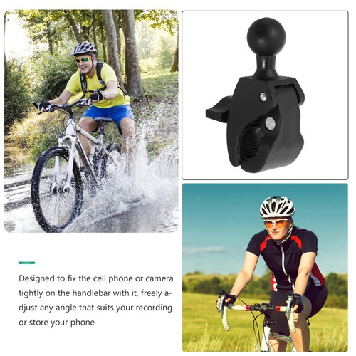 Motorcycle Square Tube Fixing Clip Bike Handlebar Balls Mount Phone - Zdjęcie 3 z 12