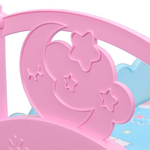 Mini Lovely Simulation Doll Bed Cribs Furniture Baby Play House Toys Accessories - Picture 3 of 10