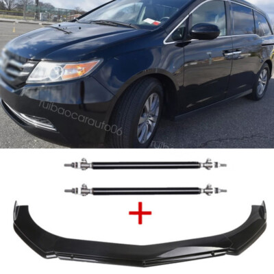 Front Bumper Lip Spoiler Splitter Kit For Honda Civic Pilot CR-V Car Accessories