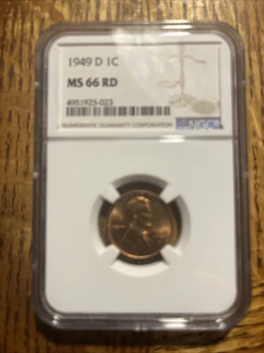 1949-D  NGC MS 66 RD Lincoln Cent