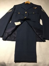 RAF No1 Dress Uniform W.0 Jacket & Trousers matched. Sgt. Air Gunner. Reenactor.