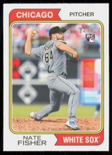 2023 Topps Heritage Nate Fisher Rookie Chicago White Sox #352