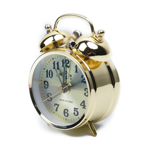 Home/Indoor Mechanical Alarm Clock Manual Wind Up Vintage Metal Table Clocks - Picture 2 of 12