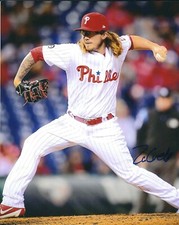 Autographed Zac Curtis 8X10 Philadelphia Phillies Photo with COA