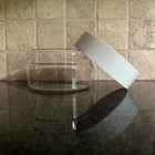 Vintage Pyrex Store N See Canister Storage Container 4" White Twist Lid no seal — photo 2