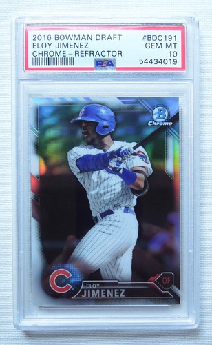 Eloy Jimenez 2016 Bowman Draft Chrome Refractor #BDC191 Cubs White Sox PSA 10 - Bild 1 von 2