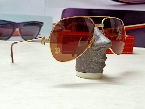 Cartier Vintage Large Vendome Santos Sunglasses with Box, 1980 - Picture 16 of 20