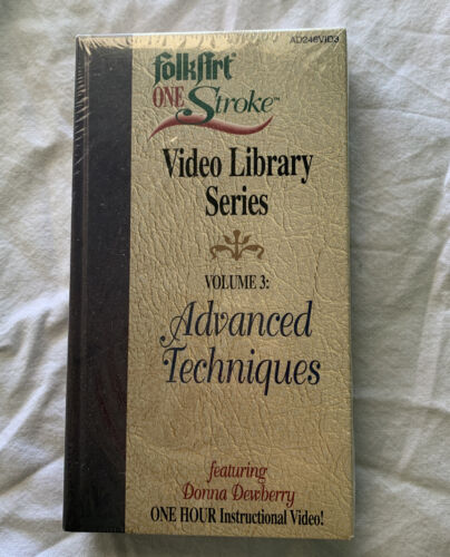 VHS Donna Dewberry Folk Art One Stroke VHS Video Vol 3 Advanced Techniques - Picture 2 of 8