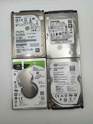 Lot of 4 Laptop Har Drive 500-1TB | Seafate, Toshiba, HGST