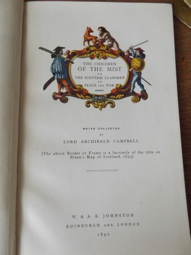 THE CHILDREN OF THE MIST BY LORD ARCHIBALD CAMPBELL 1890 HARDBACK - Picture 5 of 11