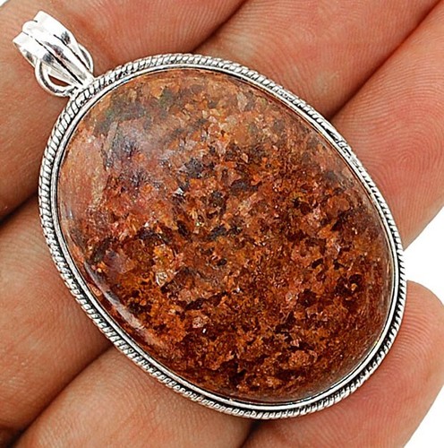 Natural Bronzite 925 Solid Sterling Silver Pendant