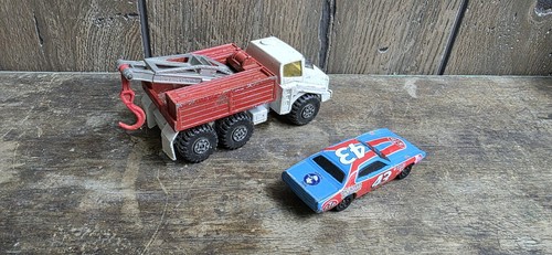 Vintage 1975 Matchbox Battle Kings Shell Recovery Tow Truck w/ bonus hot wheel - Picture 2 of 4