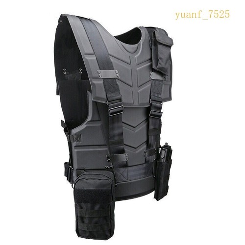 Safety Tactics Vest Unisex Adult Outdoor Magazine Pouch Body Protector Vest - Picture 4 of 16