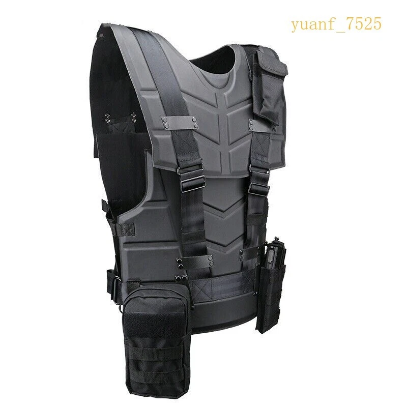 Safety Tactics Vest Unisex Adult Outdoor Magazine Pouch Body Protector Vest - Image 4 of 4