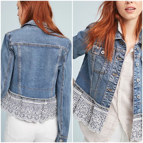 Pilcro Anthropologie Small Embroidered 