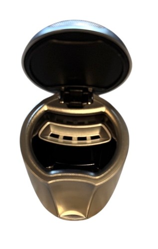 Genuine Mercedes Benz Cup Holder Insert Ash Tray Beige Pearl Flip Top - Picture 5 of 7