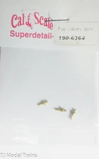 Cal-Scale HO #6364 Pop Valves (3pcs) Brass Castings (1:87th Scale Parts)