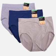 3 Bali One Smooth U Brief Panty XL 8 NWT 2361 3 PACK