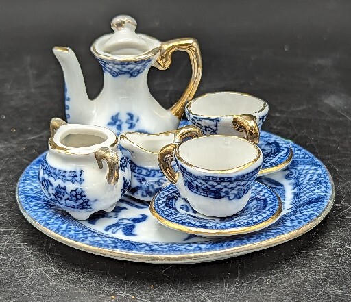  Tea “Set” Blue And White Blue Willow Child's Tea Set Vintage Blue