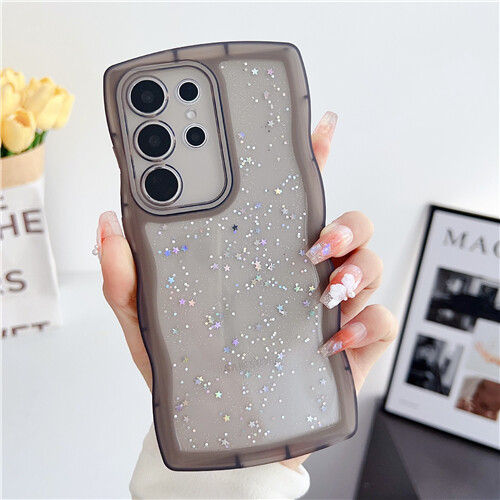 Für Samsung S24 FE S23 S22 S20 S21 Süße Welle Hülle Flash Folie Glitzer Handyhülle - Bild 10 von 17